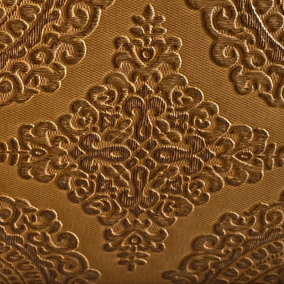 Vintage Boho Wooden Mandala Embossed Statement Handbag Purse Clutch - Picture 4 of 12